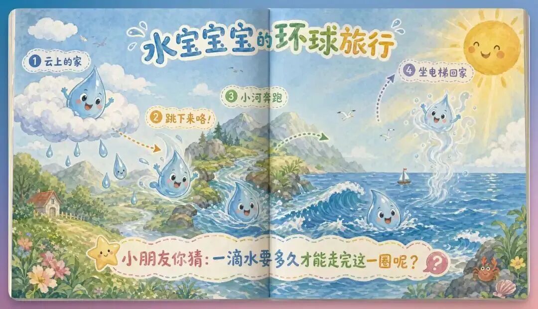 儿童绘本跨页插画案例